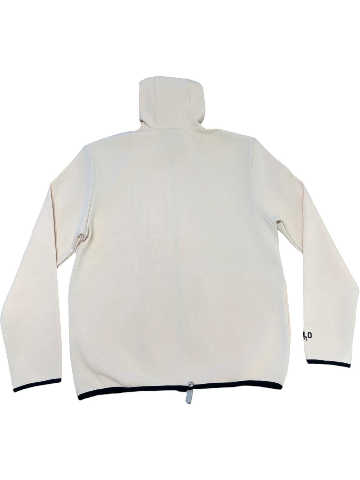 Polo Sweater Ls Hooded Ecru